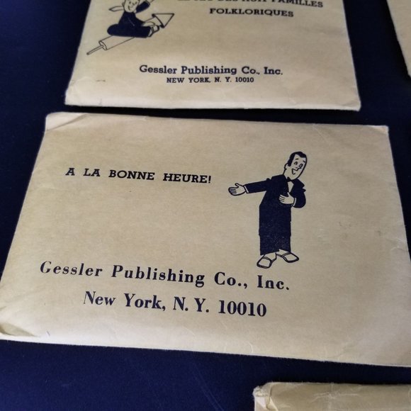 Vintage French Francois Language Vocabulary Learning Flash Card Game Lot 5 1960 - Picture 10 of 10